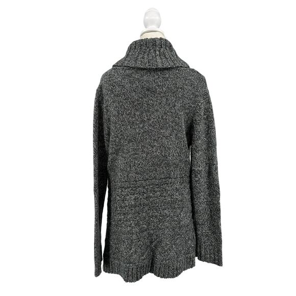 Carolyn Taylor Sweater WMNS M Heather Gray Button Down Knit Long Sleeve Soft - Picture 4 of 6